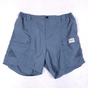 Bimini Bay Blue Men's 3XL Quick-Dry Cargo Shorts Blue Nylon Mesh-Lined Pockets